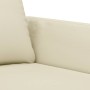 3-seater cream-colored synthetic leather sofa 180 cm by , Sofas - Ref: Foro24-359339, Price: 311,24 €, Discount: %