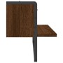 Wall shelf with oak brown bar 65x25x30 cm by , Shelves and shelves - Ref: Foro24-836292, Price: 21,99 €, Discount: %