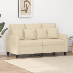 2-seater cream fabric sofa 120 cm by , Sofas - Ref: Foro24-359261, Price: 228,85 €, Discount: %