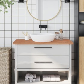 Solid beech wood bathroom countertop 100x50x2.5 cm by , Countertops - Ref: Foro24-356002, Price: 80,97 €, Discount: %