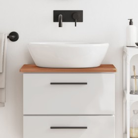 Solid beech wood bathroom countertop 60x40x1.5 cm by , Countertops - Ref: Foro24-355999, Price: 31,05 €, Discount: %