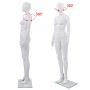 Maniquí de mujer completo base de vidrio blanco brillante 175cm de vidaXL, Maniquís - Ref: Foro24-142928, Precio: 159,10 €, D...