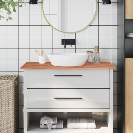 Solid beech wood bathroom countertop 100x60x1.5 cm by , Countertops - Ref: Foro24-356000, Price: 56,54 €, Discount: %