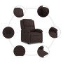 Dark Brown Fabric Recliner by , Armchairs - Ref: Foro24-371756, Price: 219,82 €, Discount: %