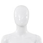 Maniquí de mujer completo base de vidrio blanco brillante 175cm de vidaXL, Maniquís - Ref: Foro24-142928, Precio: 166,53 €, D...