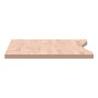 Solid beech wood desk board 110x(50-55)x2.5 cm by , Desk accessories and products - Ref: Foro24-356040, Price: 54,98 €, Disco...