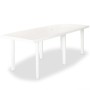 White plastic garden table 210x96x72 cm by vidaXL, Garden tables - Ref: Foro24-43595, Price: 247,55 €, Discount: %