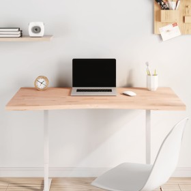 Solid beech wood desk board 110x(55-60)x2.5 cm by , Desk accessories and products - Ref: Foro24-356042, Price: 59,99 €, Disco...