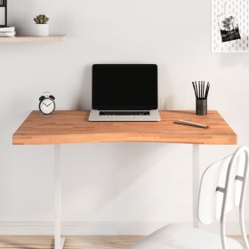 Solid beech wood desktop board 100x(55-60)x4 cm by , Desk accessories and products - Ref: Foro24-356061, Price: 89,99 €, Disc...