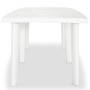 Mesa de jardín de plástico blanca 210x96x72 cm de vidaXL, Mesas de jardín - Ref: Foro24-43595, Precio: 236,62 €, Descuento: %