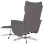 Sillón reclinable con reposapiés cuero sintético gris de , Sillones - Ref: Foro24-356591, Precio: 149,99 €, Descuento: %