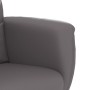 Sillón reclinable con reposapiés cuero sintético gris de , Sillones - Ref: Foro24-356591, Precio: 149,99 €, Descuento: %