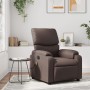 Brown synthetic leather reclining massage chair by , Armchairs - Ref: Foro24-373443, Price: 249,61 €, Discount: %