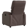 Brown synthetic leather reclining massage chair by , Armchairs - Ref: Foro24-373443, Price: 249,61 €, Discount: %