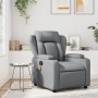 Sillón reclinable de cuero sintético gris de , Sillones - Ref: Foro24-372430, Precio: 261,87 €, Descuento: %