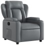 Sillón reclinable de cuero sintético gris de , Sillones - Ref: Foro24-372430, Precio: 261,87 €, Descuento: %