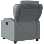 Sillón reclinable de cuero sintético gris de , Sillones - Ref: Foro24-372430, Precio: 261,87 €, Descuento: %