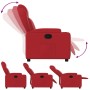 Sillón reclinable de cuero sintético rojo de , Sillones - Ref: Foro24-372432, Precio: 236,54 €, Descuento: %