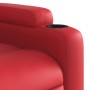 Sillón reclinable de cuero sintético rojo de , Sillones - Ref: Foro24-372432, Precio: 236,54 €, Descuento: %