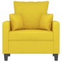 Light yellow fabric armchair 60 cm by , Sofas - Ref: Foro24-359256, Price: 141,61 €, Discount: %