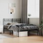 Bed frame with black metal headboard 120x200 cm by , Beds and slatted bases - Ref: Foro24-373689, Price: 91,52 €, Discount: %