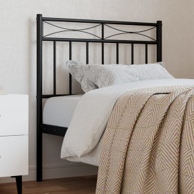 Black metal headboard 80 cm by , Headboards and footboards - Ref: Foro24-373718, Price: 23,99 €, Discount: %