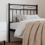 Black metal headboard 80 cm by , Headboards and footboards - Ref: Foro24-373718, Price: 22,76 €, Discount: %