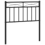 Black metal headboard 80 cm by , Headboards and footboards - Ref: Foro24-373718, Price: 22,76 €, Discount: %