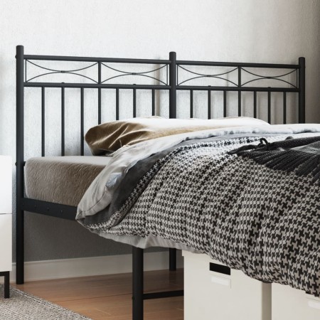 Cabecero de metal negro 160 cm de , Cabeceros y pies de cama - Ref: Foro24-373726, Precio: 32,48 €, Descuento: %