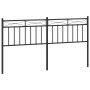 Cabecero de metal negro 160 cm de , Cabeceros y pies de cama - Ref: Foro24-373726, Precio: 32,48 €, Descuento: %