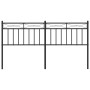 Cabecero de metal negro 160 cm de , Cabeceros y pies de cama - Ref: Foro24-373726, Precio: 32,48 €, Descuento: %