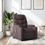 Dark Brown Fabric Reclining Massage Chair by , Armchairs - Ref: Foro24-372458, Price: 232,88 €, Discount: %