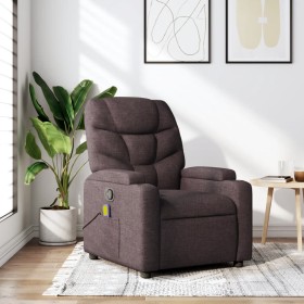 Dark Brown Fabric Reclining Massage Chair by , Armchairs - Ref: Foro24-372458, Price: 267,99 €, Discount: %