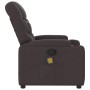 Sillón de masaje reclinable de tela marrón oscuro de , Sillones - Ref: Foro24-372458, Precio: 232,88 €, Descuento: %