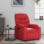 Sillón reclinable de cuero sintético rojo de , Sillones - Ref: Foro24-372470, Precio: 235,18 €, Descuento: %