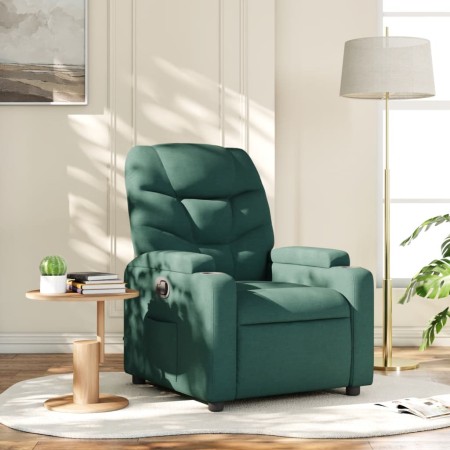 Sillón reclinable de tela verde oscuro de , Sillones - Ref: Foro24-372447, Precio: 227,26 €, Descuento: %