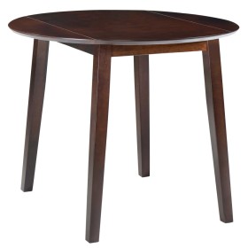 Brown MDF Round Drop Wing Table by vidaXL, Kitchen and dining tables - Ref: Foro24-245367, Price: 133,87 €, Discount: %