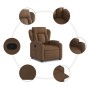 Brown Fabric Recliner by , Armchairs - Ref: Foro24-372407, Price: 250,99 €, Discount: %