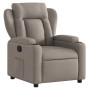 Sillón reclinable de tela gris taupe de , Sillones - Ref: Foro24-372411, Precio: 238,87 €, Descuento: %