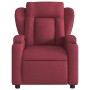 Sillón de masaje reclinable de tela color vino tinto de , Sillones - Ref: Foro24-372418, Precio: 249,31 €, Descuento: %