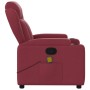 Sillón de masaje reclinable de tela color vino tinto de , Sillones - Ref: Foro24-372418, Precio: 249,31 €, Descuento: %