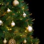 Artificial Christmas tree with hinges 300 LED and balls 210 cm by , Christmas trees - Ref: Foro24-3210369, Price: 195,15 €, D...