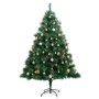 Artificial Christmas tree with hinges 300 LED and balls 210 cm by , Christmas trees - Ref: Foro24-3210369, Price: 195,15 €, D...