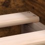 Estructura de cama madera de ingeniería roble humo 100x200 cm de , Camas y somieres - Ref: Foro24-835936, Precio: 100,85 €, D...