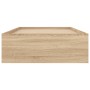 Sonoma oak bed frame 100x200 cm by , Beds and slatted bases - Ref: Foro24-3203833, Price: 157,78 €, Discount: %