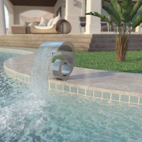 Stainless steel pool fountain 50x30x53 cm silver by vidaXL, Fountains and waterfalls - Ref: Foro24-43693, Price: 313,99 €, Di...