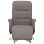 Recliner armchair with footrest in taupe gray fabric by , Armchairs - Ref: Foro24-356566, Price: 199,99 €, Discount: %