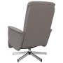 Recliner armchair with footrest in taupe gray fabric by , Armchairs - Ref: Foro24-356566, Price: 199,99 €, Discount: %