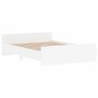 Estructura de cama con cabecero y piecero blanco 140x190 cm de , Camas y somieres - Ref: Foro24-3203782, Precio: 157,58 €, De...