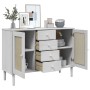 SENJA Sideboard Rattanoptik weißes Kiefernholz 112x40x80 cm von , Sideboards - Ref: Foro24-358026, Preis: 131,66 €, Rabatt: %